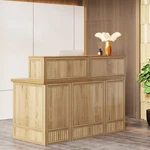56" Reception Desk With Counter, Front Room Table Retail Checkout. Fixed Price $227.99.