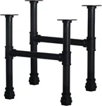 Rustic 16" Iron Pipe Legs For Custom Tables - Heavy Duty Matte Black Finish. Fixed Price $68.99.