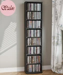 Cd Storage Tower, 8-TIER Cabinet With Adjustable Shelves Dvd Stand For. Fixed Price $80.41.