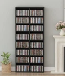 16 Shelf Dvd Storage Tower Adjustable Media Rack Bookcase Organizer. Fixed Price $112.01.