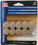 Shepherd 9951 3/4-INCH Self-adhesive Felt Furniture Pads, 20-PACK, Beige. Fixed Price $7.87.