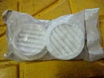4PK Screen Louver Wht Rnd Pls, Partno PLW100 3", Maurice Franklin Co. Fixed Price $24.99.