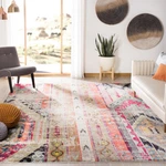 Safavieh Monaco Collection MNC222G Light Grey / Multi Rug. Fixed Price $29.00.