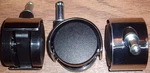 *set Of 4 (four)* Faultless - Dual Disc Caster Chair / Cart Wheel New. Fixed Price $15.00.