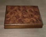 Vintage Powell Burl Wooden Jewelry Chest Velvet Interior, Excellent Condition. Fixed Price $19.99.