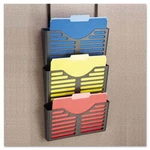 Universal One Cubicle File Plastic Triple Hanging Letter Pocket Black UNV08163. Fixed Price $26.77.