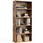 Bookshelf 5 Tier Storage Adjustable Bookcase Open Wood Magazine Organizer. Fixed Price $35.74.