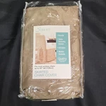 Sure Fit Skirted Chair Leaf Pattern- One Piece Slipcover Brown 42". Fixed Price $19.49.
