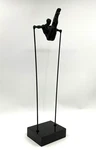 Modern Bronze Iron Gymnast Sculpture Parallel Global Views Statue 25 X 6.5. Fixed Price $104.96.