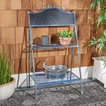Safavieh Outdoor Collection Natum Plant Stand Antique Blue. Fixed Price $88.25.
