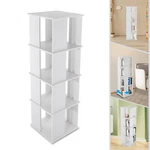 4 Tiers 360 Rotating Bookshelf Bookcase Storage Freestanding Display Rack. Fixed Price $78.60.