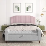 Modern Pink Velvet King Size Wall Mounted Headboard For Adjustable Beds. Fixed Price $149.99.