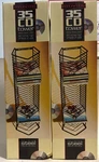 Lot Of (2) Vintage Atlantic 35 Cd Metal Steel Tower Storage Rack New. Fixed Price $70.00.