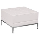 Flash Furniture Hercules Imagination Series Melrose White Leathersoft Ottoman. Fixed Price $352.36.
