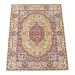 Rectangular Area Rug 10' 10" X 7' 7" Beige Silk Blend Renovator's Supply. Fixed Price $580.99.