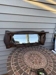Vintage Wall 30 Coat Rack With Mirror And Shelf Solid Wood. Fixed Price $149.97.