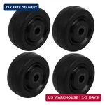 Uxcell 1.5-INCH Diameter Rubber Wheel Skateboard Trolley Caster Pulley Black 4PC. Fixed Price $16.86.