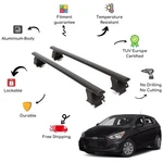 Bare Roof Rack Cross Bars Set For Hyundai Accent V Hc Hb 5 Door 17-UP Black. Fixed Price $208.91.