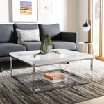 Safavieh Malone Chrome High Gloss Coffee Table White /. Fixed Price $223.91.
