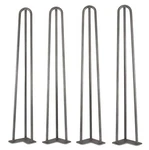 Wen TL28S 28-INCH Mid-century Modern Raw Steel Hairpin Table Legs (4-PACK). Fixed Price $56.80.