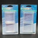 SET-2 Caster Cups Square Furniture Soft-touch 4X2=8 Legs Protecting Floor. Fixed Price $19.86.