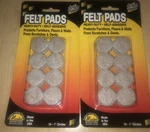 Master Caster Scratch Guard Self-stick Felt Pads, Pack 32 1 Circles. Fixed Price $14.50.