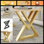 16" Gold Metal Coffee Table Legs, Diamond Shape Industrial Furniture Base Set. Fixed Price $99.99.