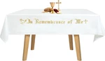 Large In Remembrance Of Embroidery Altar Frontal Holy Communion Table Cloth. Fixed Price $33.88.