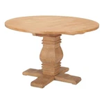 Zuo Tabi Solid Elm Wood Round Dining Table Brown. Fixed Price $1103.00.