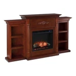 Sei Furniture Tennyson Touch Screen Wood Electric Fireplace In Mahogany. Fixed Price $939.99.