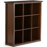 Simpli Home Artisan Wood Transitional 9 Cube Bookcase And Unit In Russet Brown. Fixed Price $441.66.