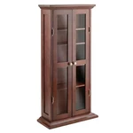 Winsome Wood Dvd Cd Cabinet Antique Walnut 94944. Fixed Price $187.33.