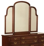 Ethan Allen Georgian Court Tri-fold Mirror, For Dresser With Mounting Bars. Fixed Price $175.00.