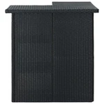 Corner Bar Table Black Poly Rattan Dining Room Kitchen Counter Vidaxl. Fixed Price $446.99.