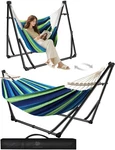 Hammock Swing Chair 2 1 Portable Adjustable Steel Stand Camping Anyoo Case. Fixed Price $154.99.