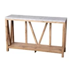 Flash Charlotte Concrete Entry Table, Warm ZG-034-WOAK-CONC-GG. Fixed Price $259.99.