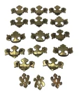 14 Vtg Kbc Brass Chippendale Batwing Drawer Pulls/key Hole No. 8650 W/screws Usa. Fixed Price $49.50.