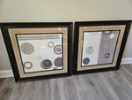 Pair Ashley Furniture Wall Art. 35X35 26LBS Each. Fixed Price $275.00.
