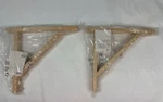 Ikea Ekby Valter 566.961.09 Natural Wood Shelf Brackets 11 Inch Set Pair New. Fixed Price $16.88.
