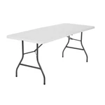 Cosco 6 Foot Premium Folding Table, White Speckle, Heavy Duty, Free Ship. Fixed Price $47.25.