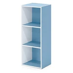 Furinno 3-TIER Open Shelf Bookcase, White/light Blue Assorted Colors Sizes. Fixed Price $45.89.