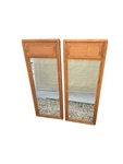 Pair Of Lane Mid Century Mirrors. Fixed Price $675.75.