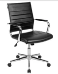 Flash Furniture Hansel Leathersoft Swivel Mid-back Executive Office Chair Black. Fixed Price $211.65.
