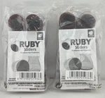 Ruby Sliders Furniture Feet Floor Protectors Dark Walnut (2) 8-PACKS 16 Total. Fixed Price $29.97.