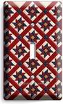 Country Quilted Blanket Pattern Single Light Switch Cover Plate Room Decor. Fixed Price $16.14.