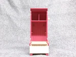 Mattel 2005 Furniture Hall Tree Bench 5IN Red Tan Dollhouse Accessory. Fixed Price $9.99.
