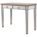 Elegant Decor Contempo 2 Drawer Mirrored Bedroom Vanity Desk In Antique Gold. Fixed Price $258.99.