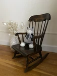 Nichols & Stone Vintage Child Boston Rocker Rocking Chair. Fixed Price $325.00.