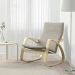 Ikea Poang Rocking Chair, Birch Veneer/knisa Light Beige 494.292.55 - New. Fixed Price $175.00.
