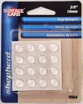 Shepherd Hardware 9964 Surface Gard Bumper Pads 3/8" - 10MM Round 16 Count Clear. Fixed Price $8.24.